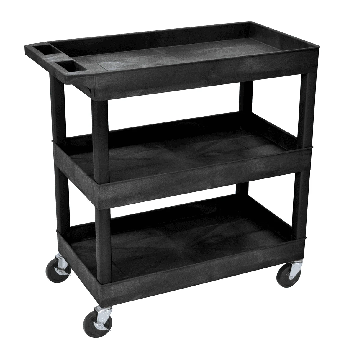 Luxor Rolling 3-Shelf Utility Cart
