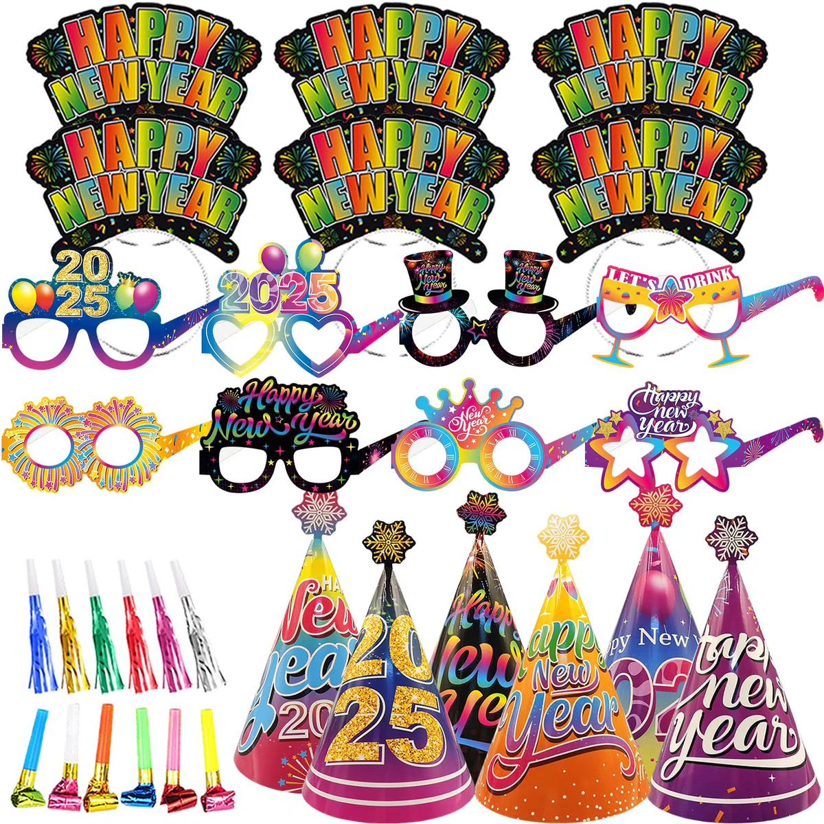 LECONCES New Year's Eve Party Supplies Kit