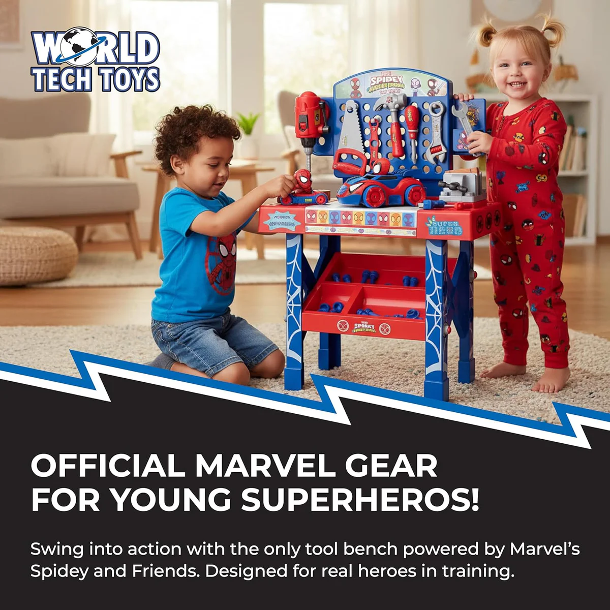World Tech Toys Spiderman Workbench Playset
