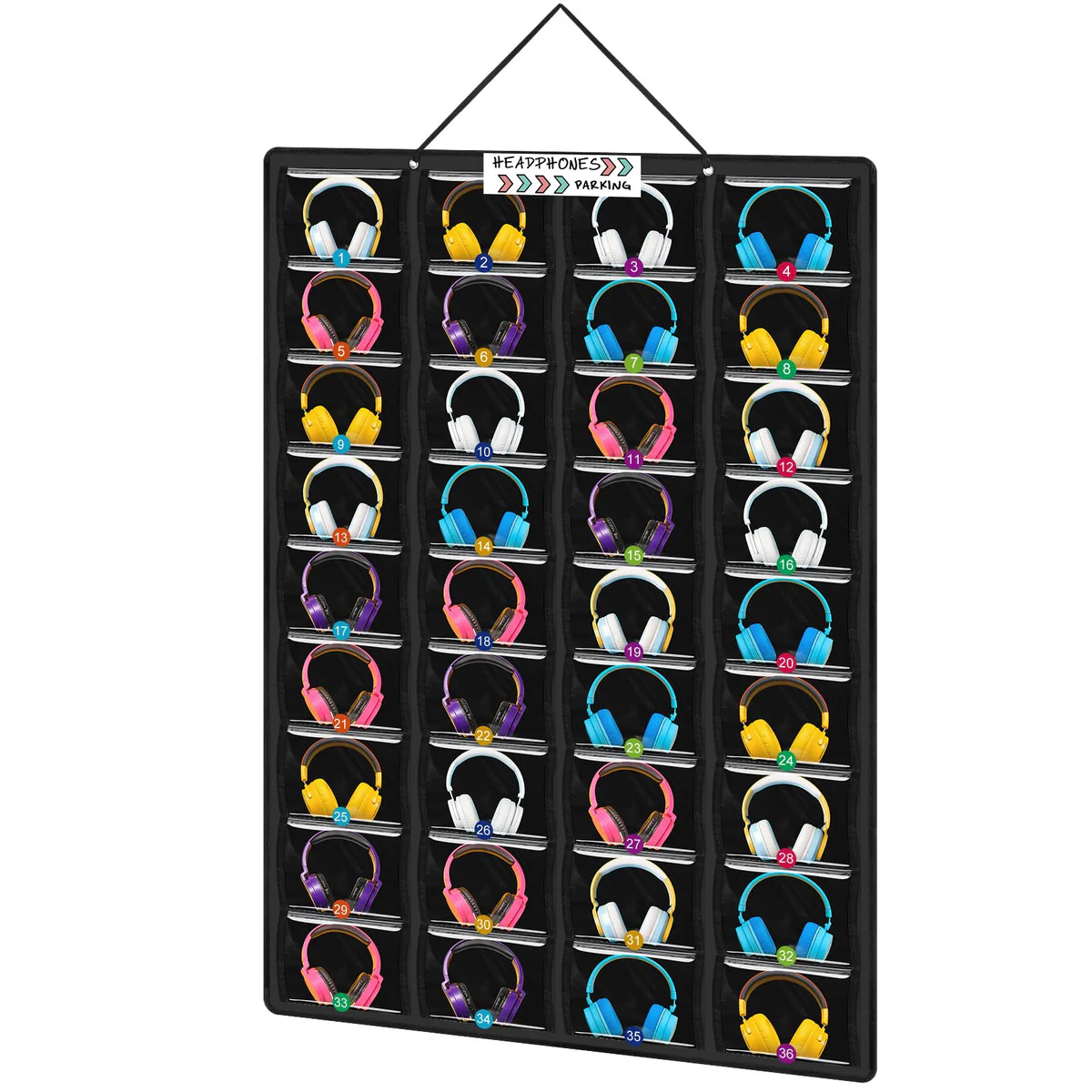 Sunnymove Over Door Headphone Storage Organizer
