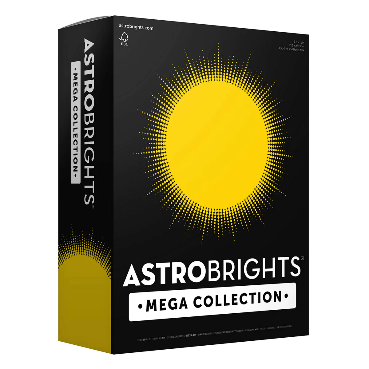 Astrobrights Mega Collection, Colored Cardstock, Bright Yell