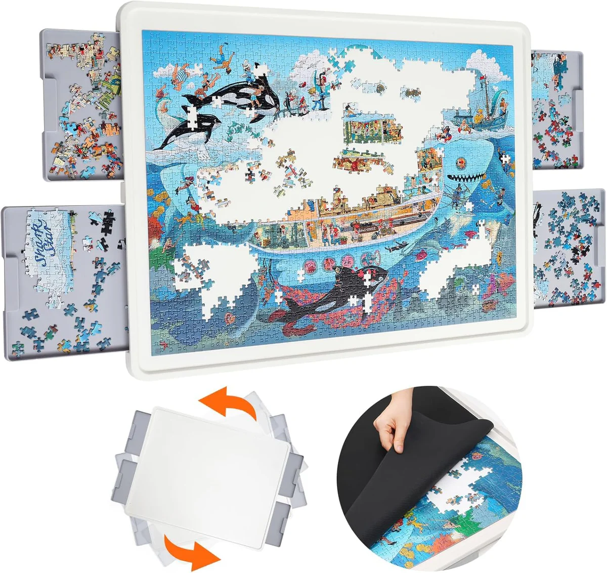 Playboda Jigsaw Puzzle Board with Cover