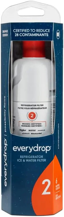EveryDrop by Whirlpool Refrigerator Water Filter 2, EDR2RXD1 (Pack of 1)