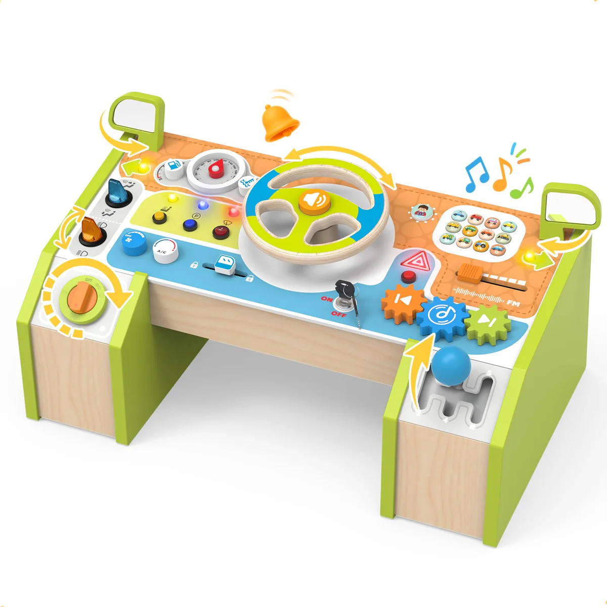 Martiount Toy Steering Wheel Busy Board
