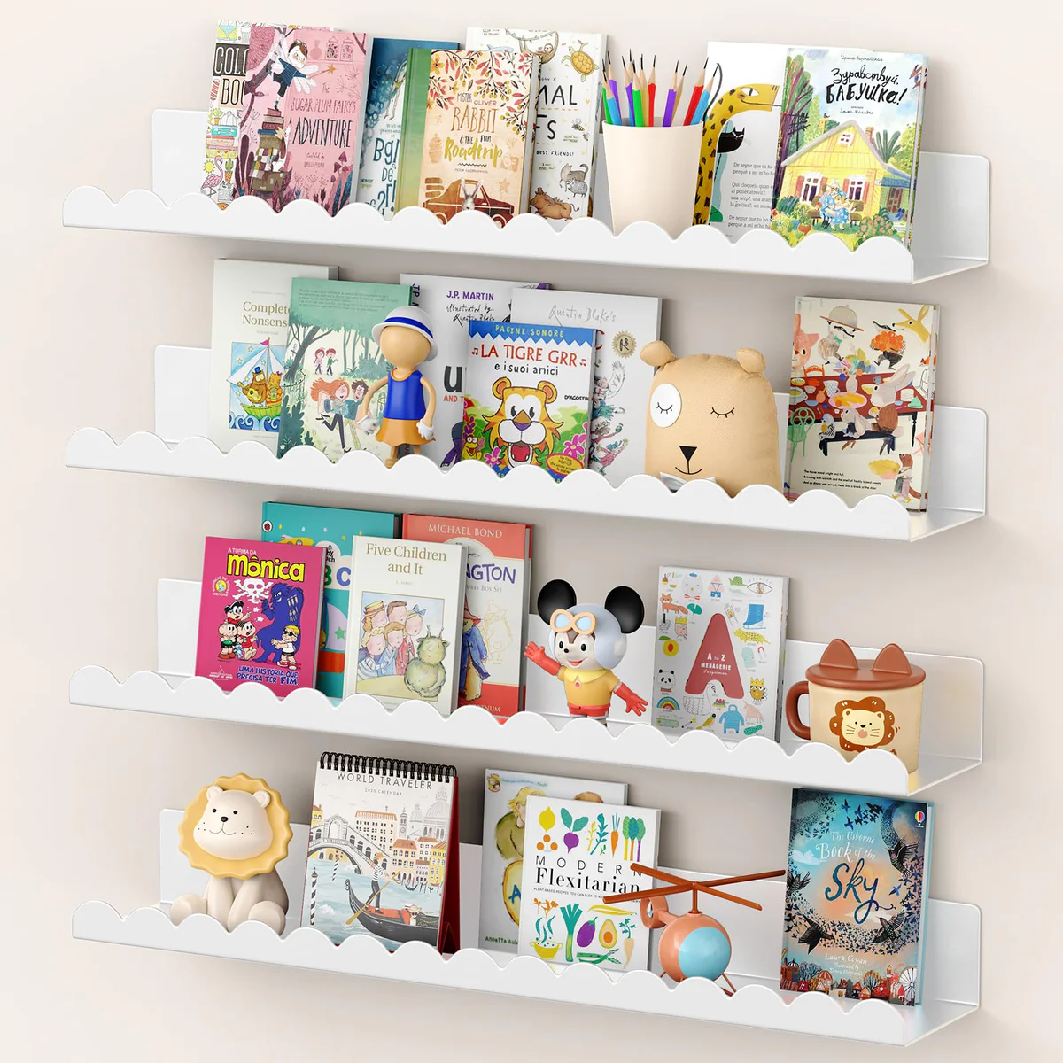 Gattlukd Floating Shelves, 4 Pcs