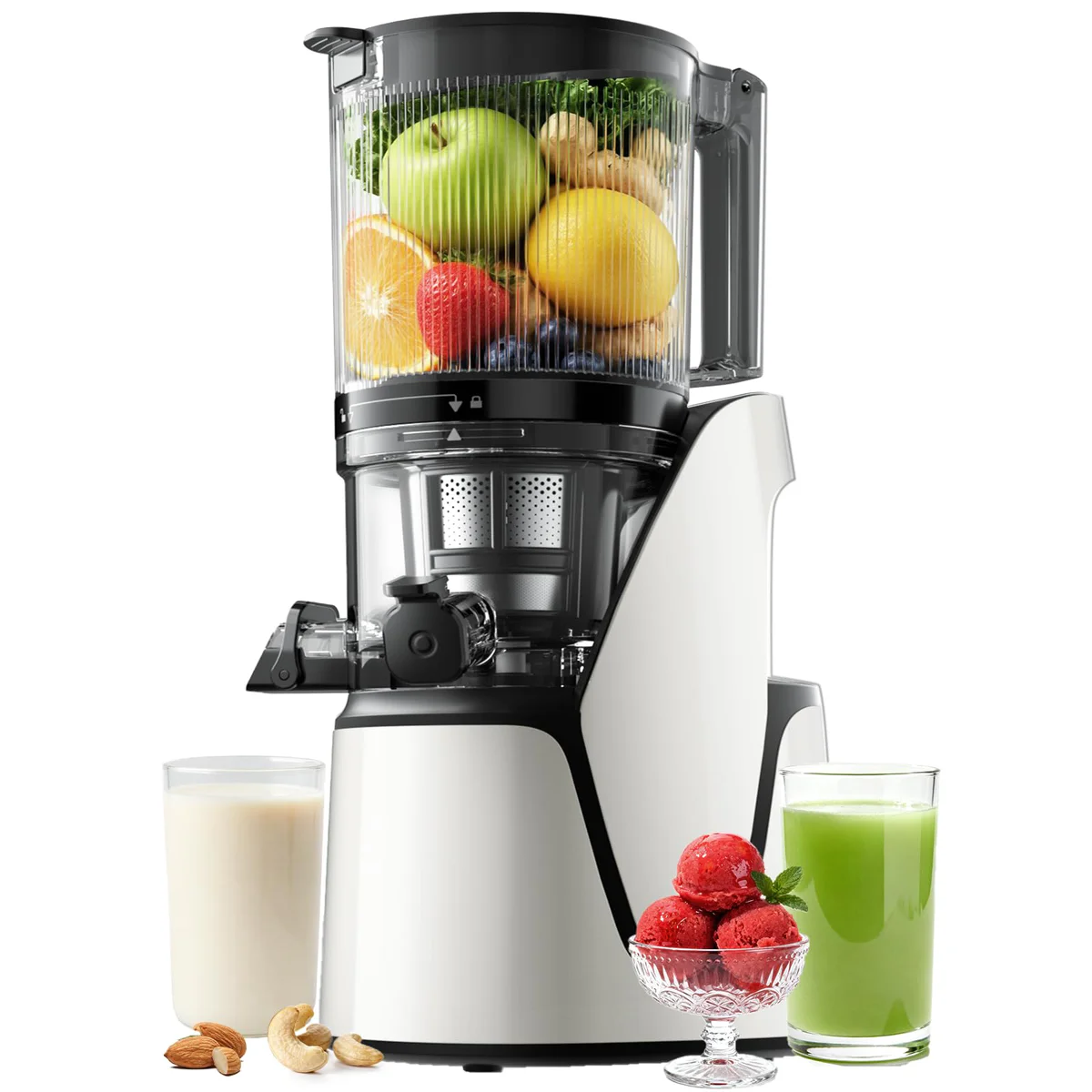 EANORUUS Slow Juicer Machine, Masticating Juicer