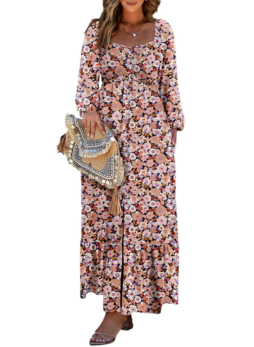 Dokotoo Floral Maxi Dress