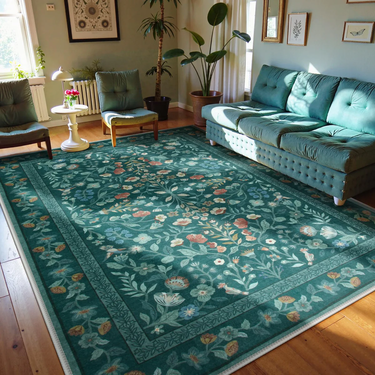 Lahome Floral Area Rug