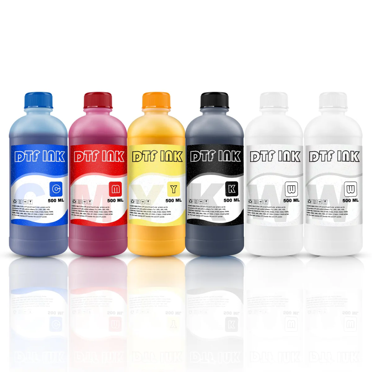 MEZOO DTF Ink - 500ml Premium Heat Transfer Ink for DTF Printers