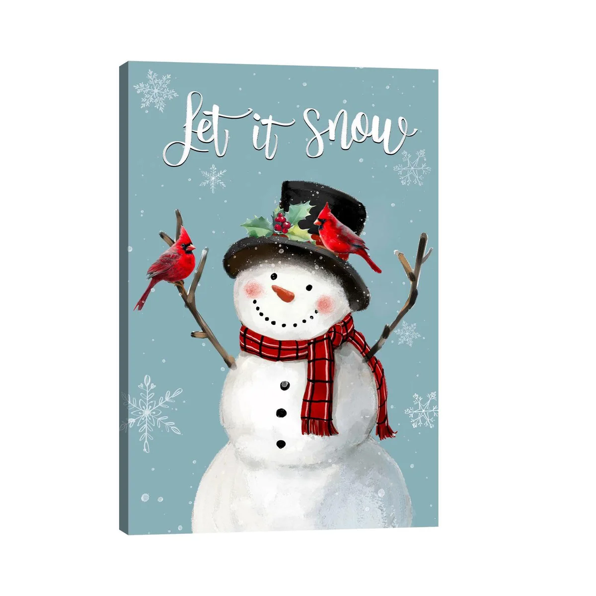 HLJ ART Snowman Canvas Wall Art
