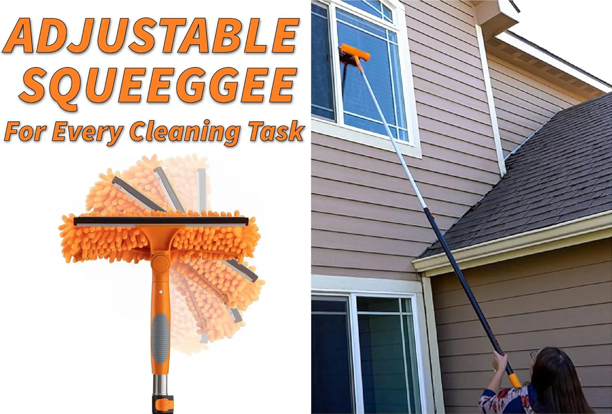 30 Foot High Reach Duster Kit with 7-24 ft Extension Pole //