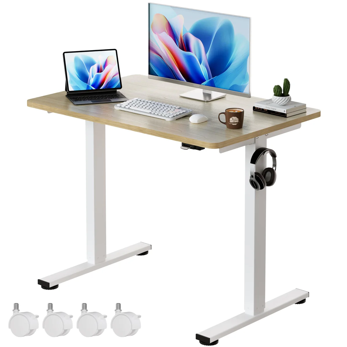 Okin Oak Standing Desk 