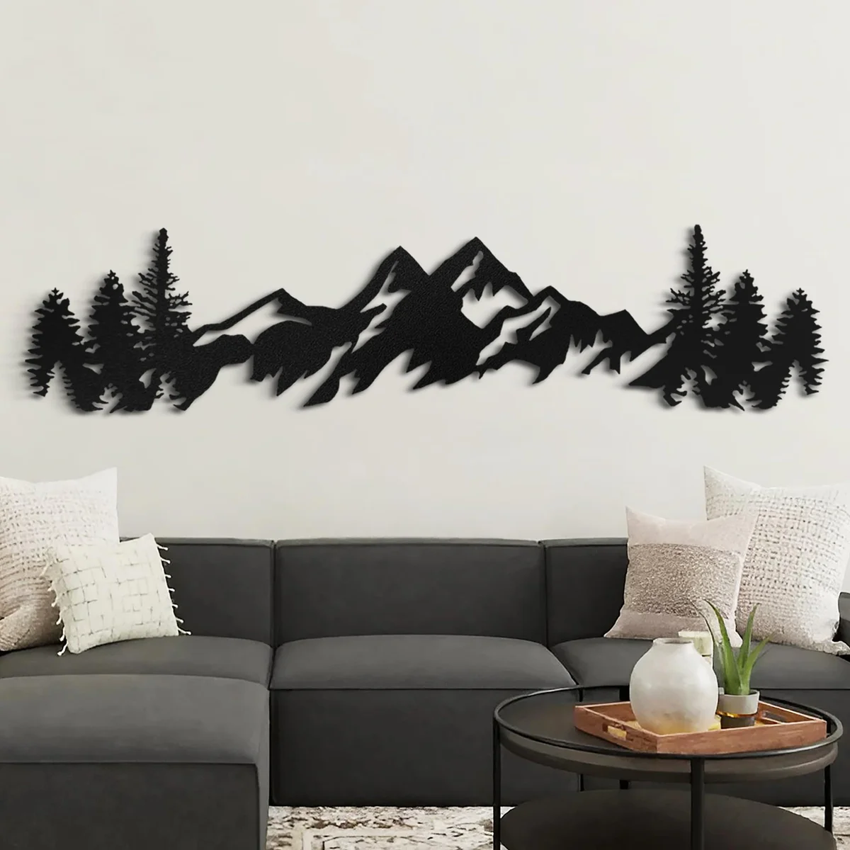 Metal Mountain Wall Art 