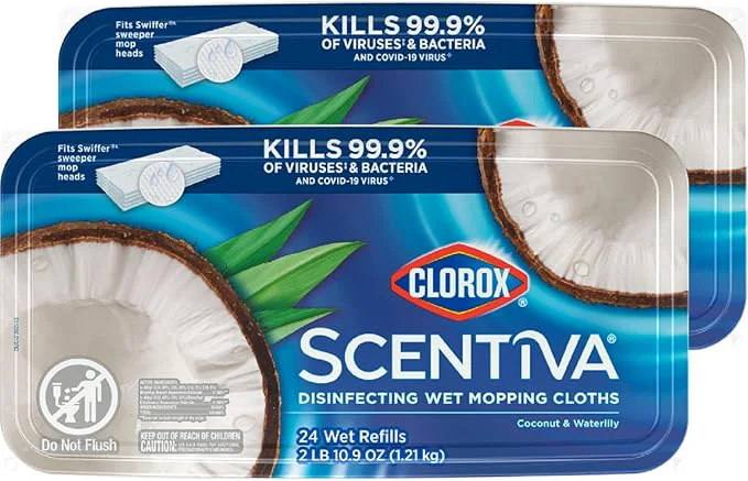 Clorox Scentiva Disinfecting Wet Mopping Cloths Refills