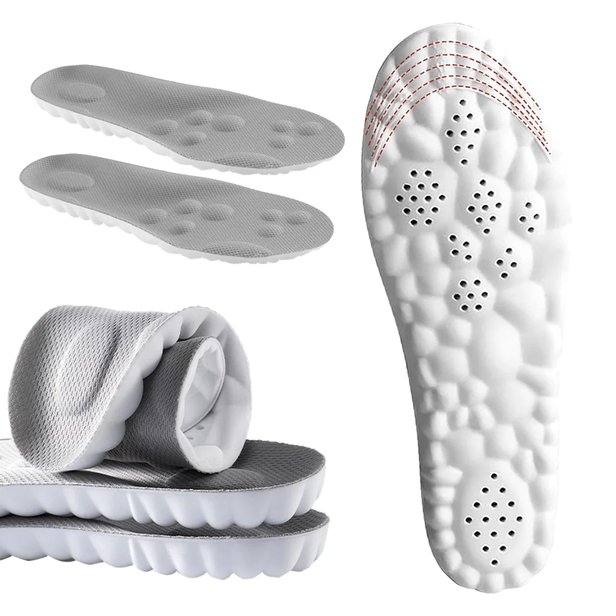 DWTWLE Memory Foam Cloud Insoles for Comfort and Support