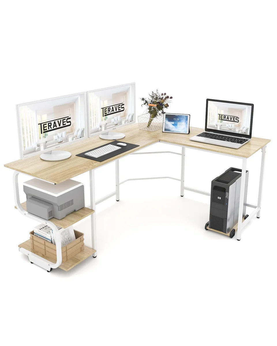 Teraves Reversible L Shaped Desk 