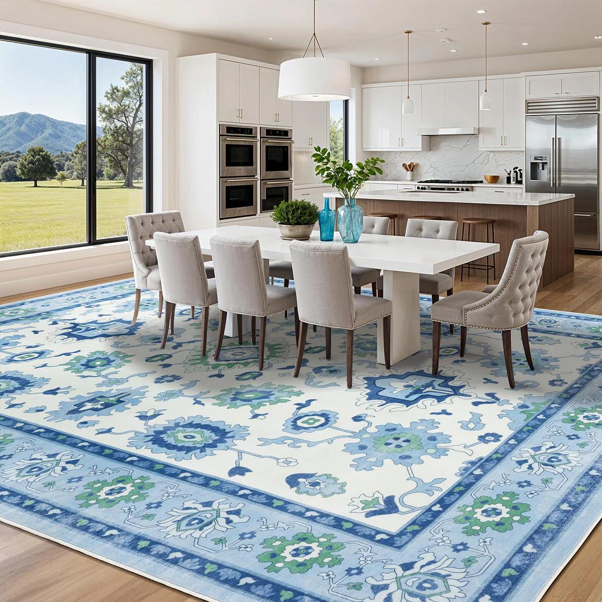 Uqocnh Vintage Boho Area Rug