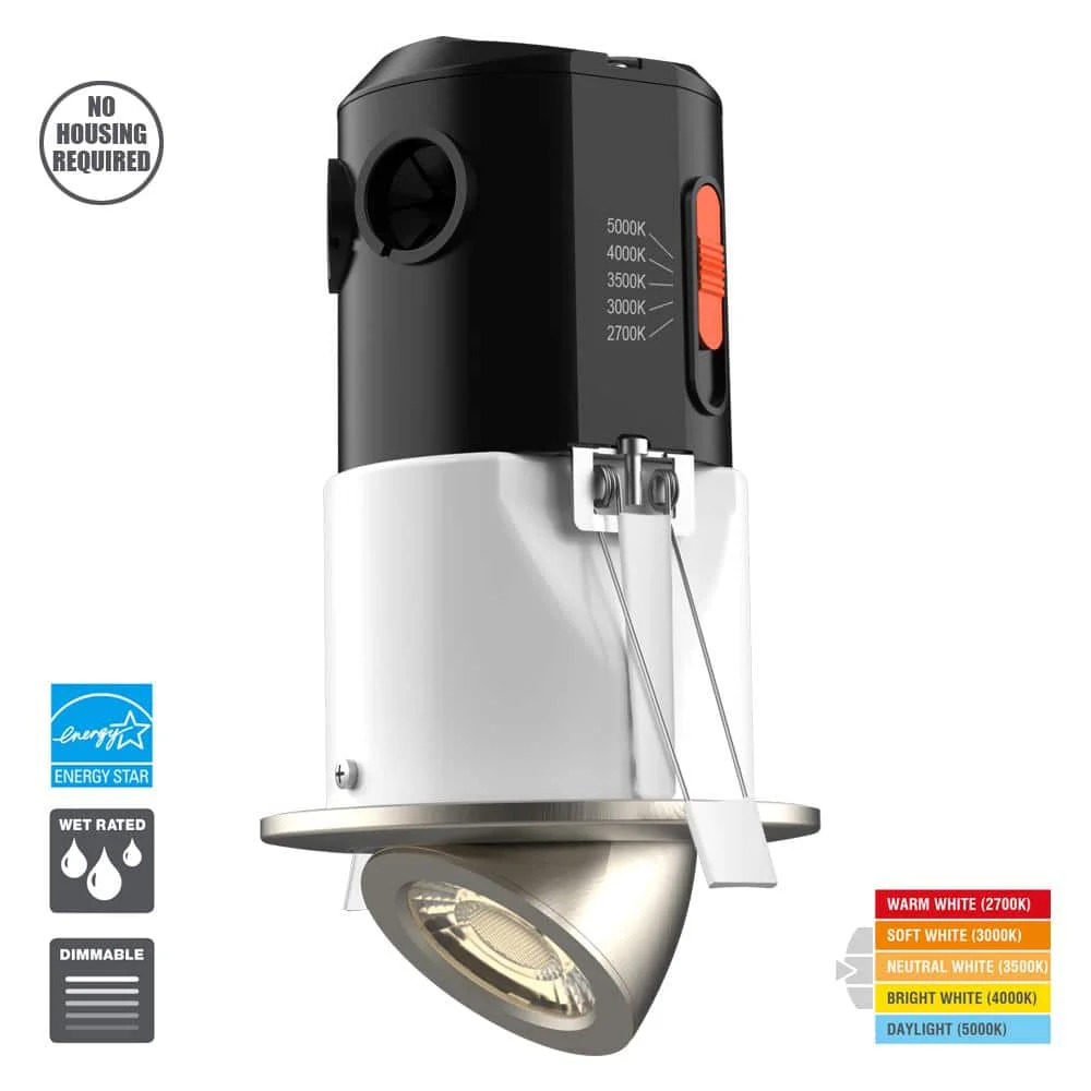 (QTY 4) CE Recessed Color Changing LED Downlight