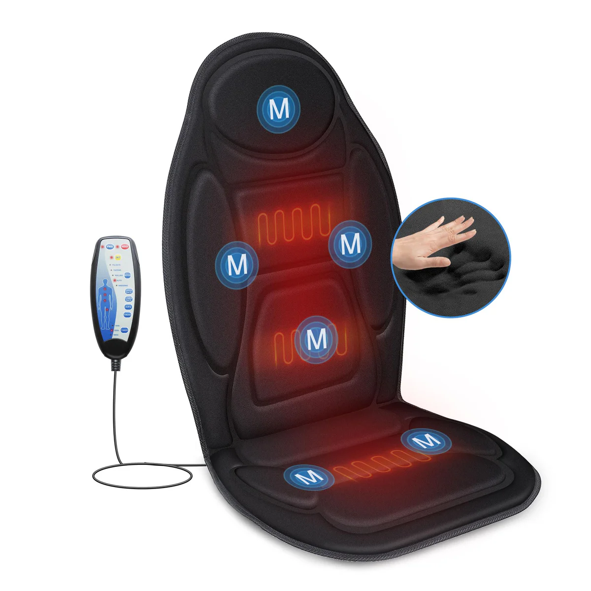 Snailax Vibration Back Massager with Heat