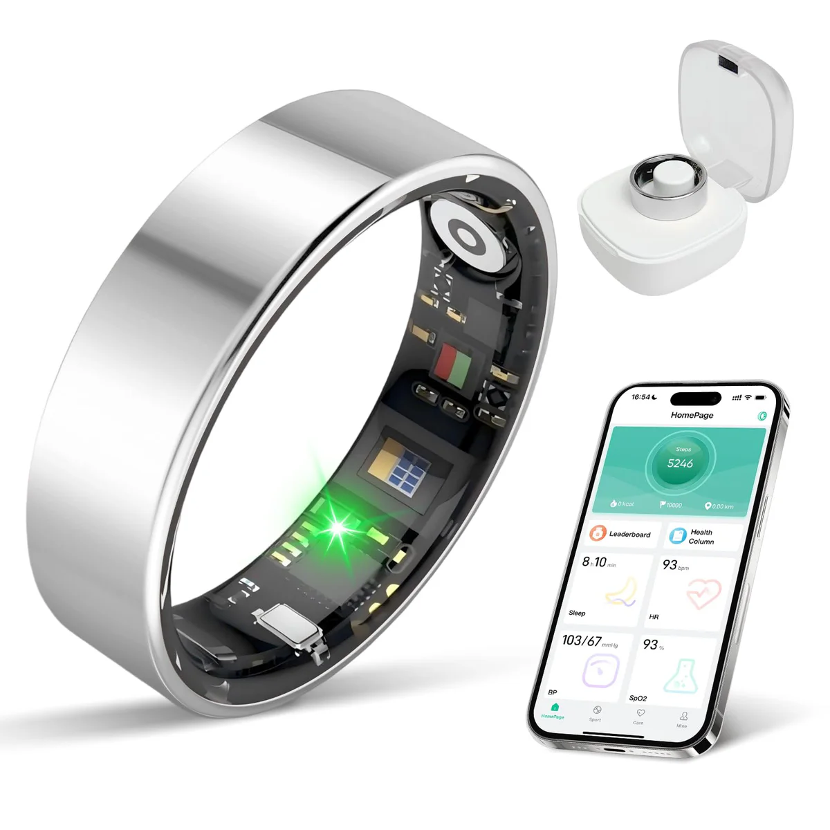 BIEMHA Smart Ring Fitness Health Tracker