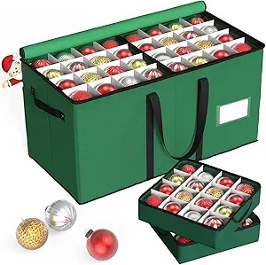 Kesfitt Christmas Ornament Storage Box