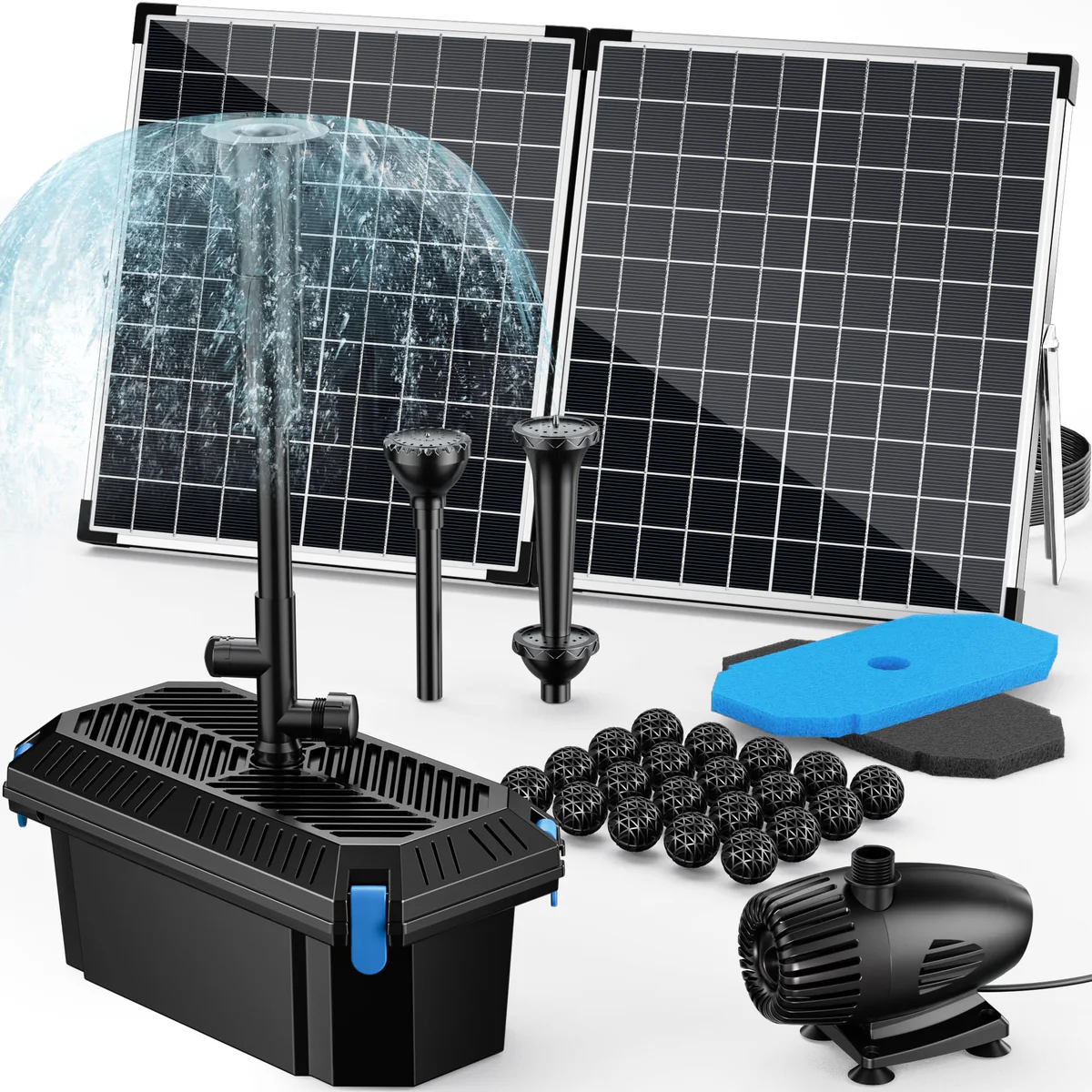POPOSOAP Solar Fountain Pump Kit