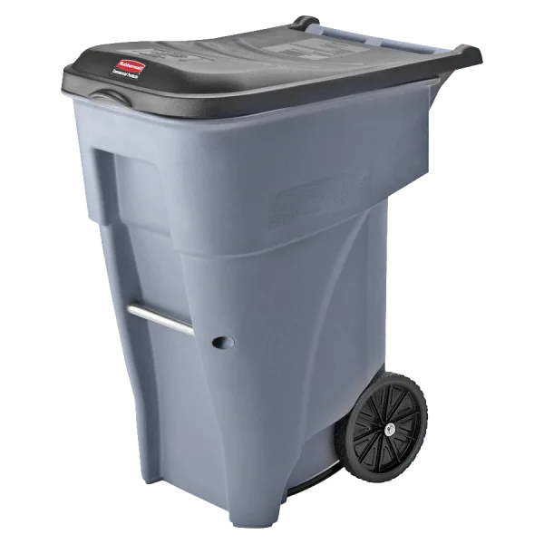 Rubbermaid Brute Rollout Waste Container, 65 gal