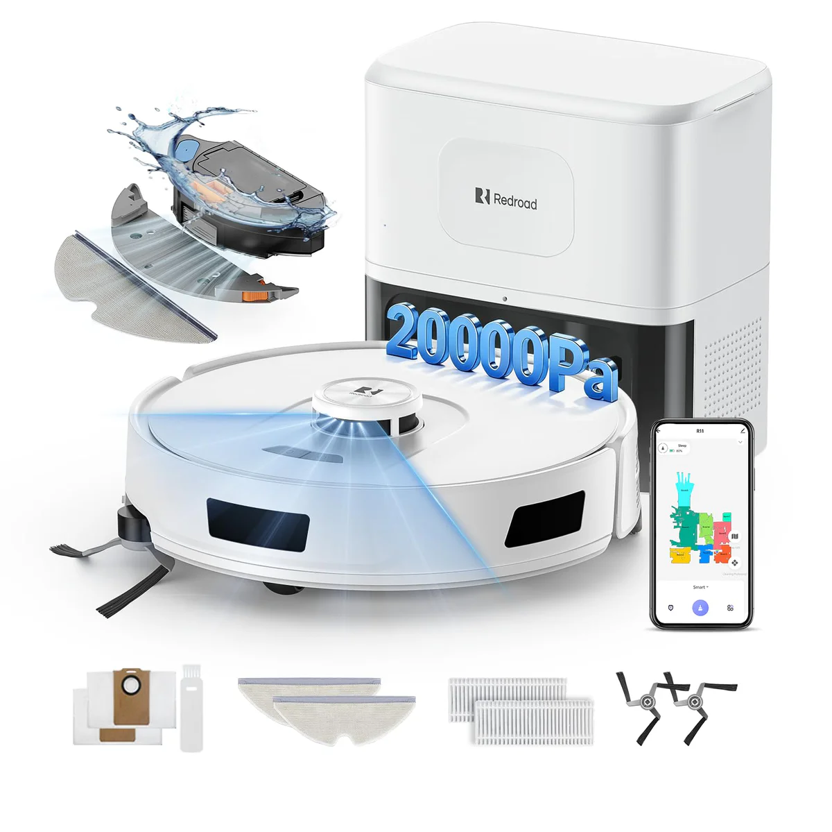 REDROAD Robot Vacuum & Mop Cleaner