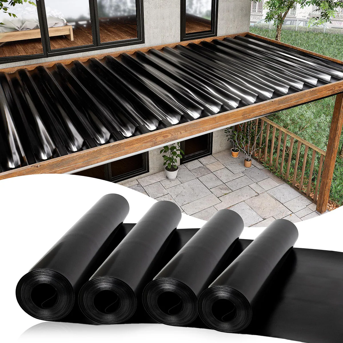 Muzata Under Deck Drainage System Trough