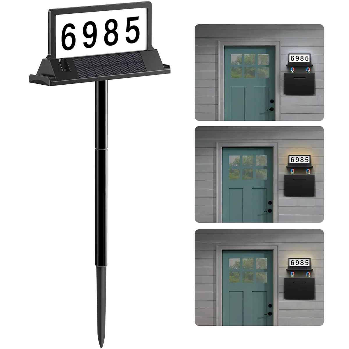 Cybrasc Solar Address Sign