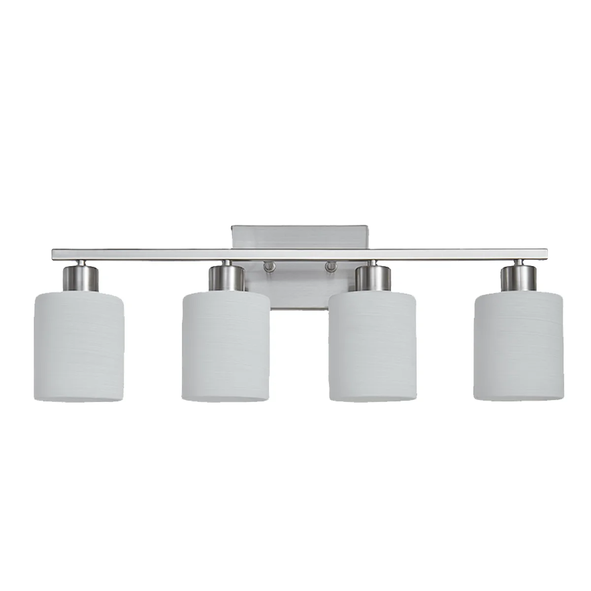 The Door Bull Vanity Light, 4-Light Brushed Nickel