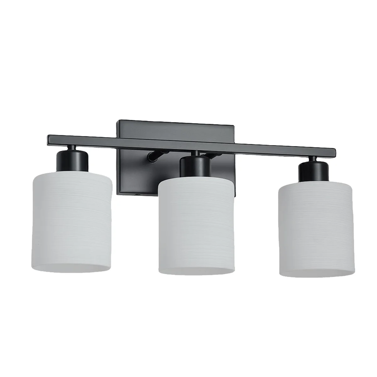 The Door Bull Vanity Light, 3-Light Matte Black