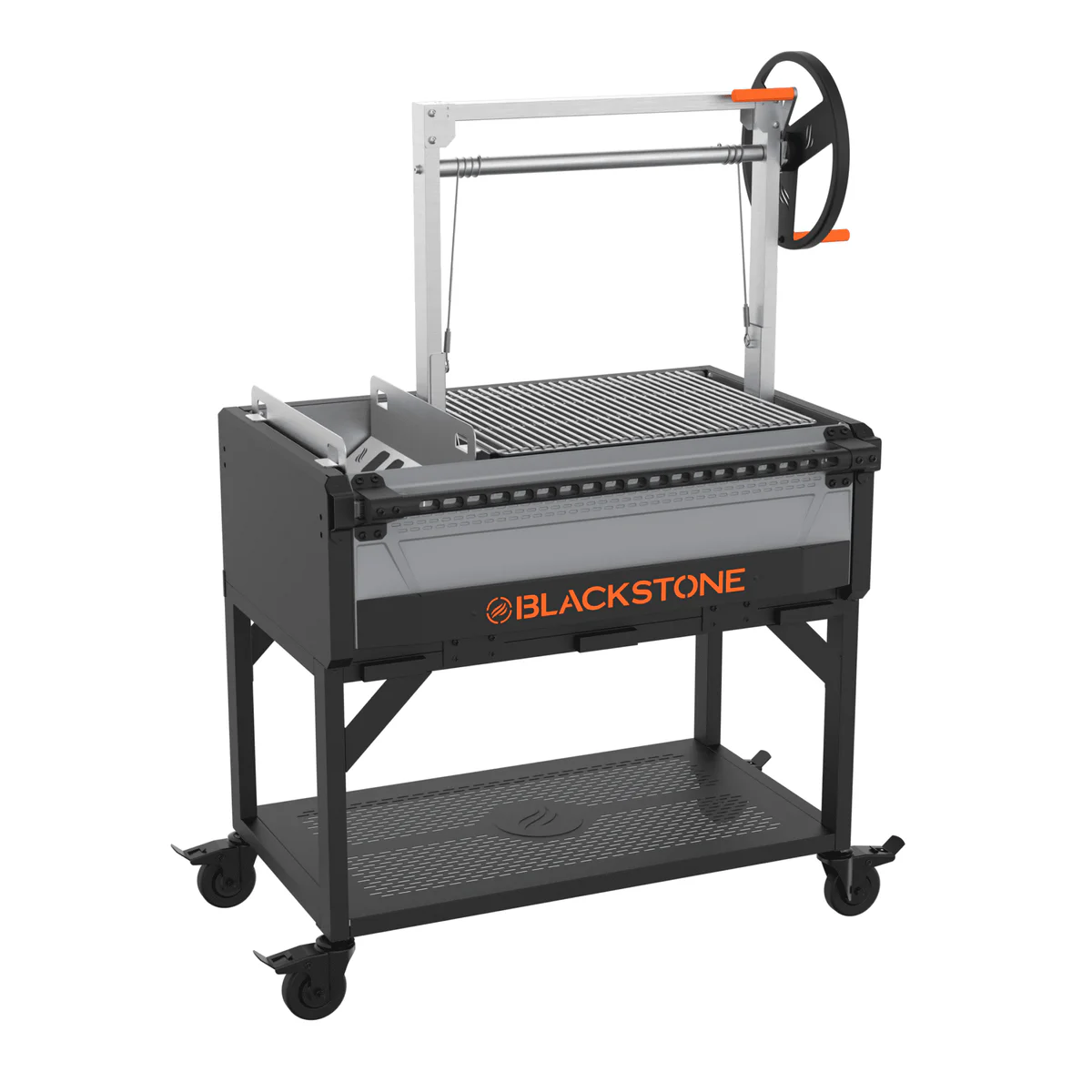 Blackstone Bronco Open Flame Grill with Soft Cover and Coal Rake