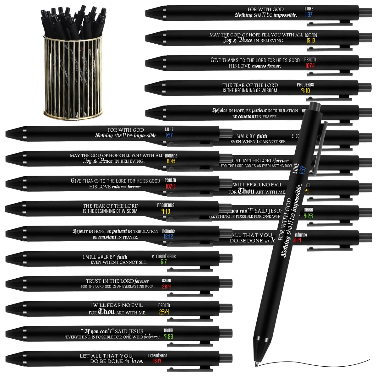 Cholemy Christian Bible Verse Pens