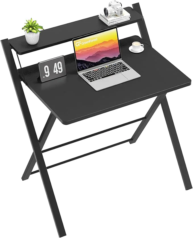  Computer Desk with Shelf Space Saving Laptop Study Table
