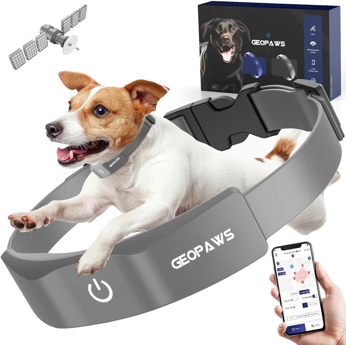GeoPaws GPS Electric Dog Fence System with Training Collar