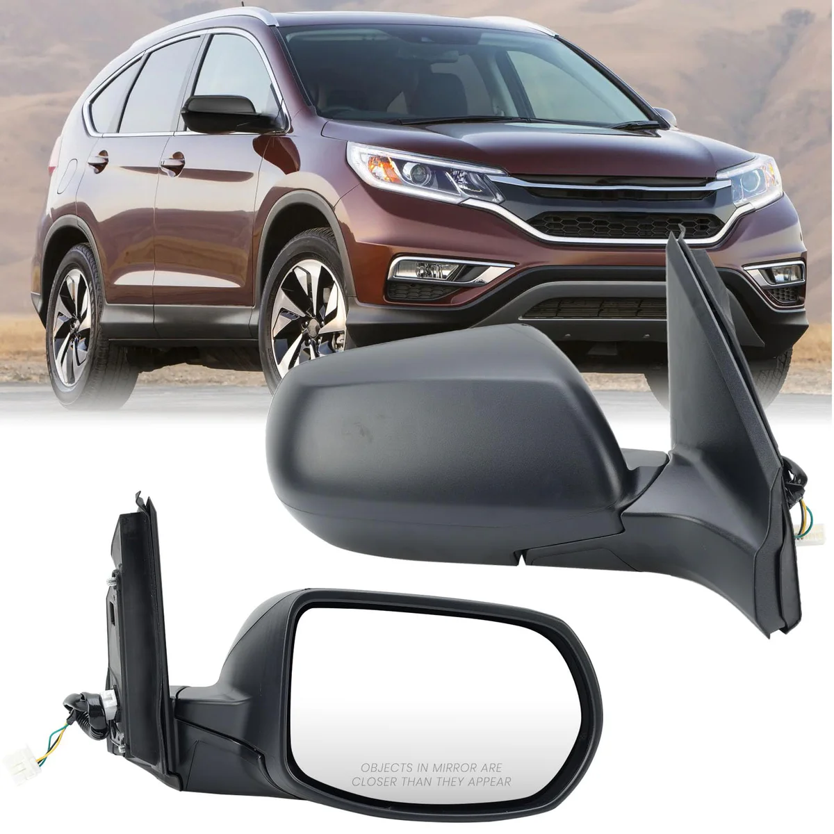 Clidr Passenger Side Mirror Compatible with 2012-2016 Honda CRV