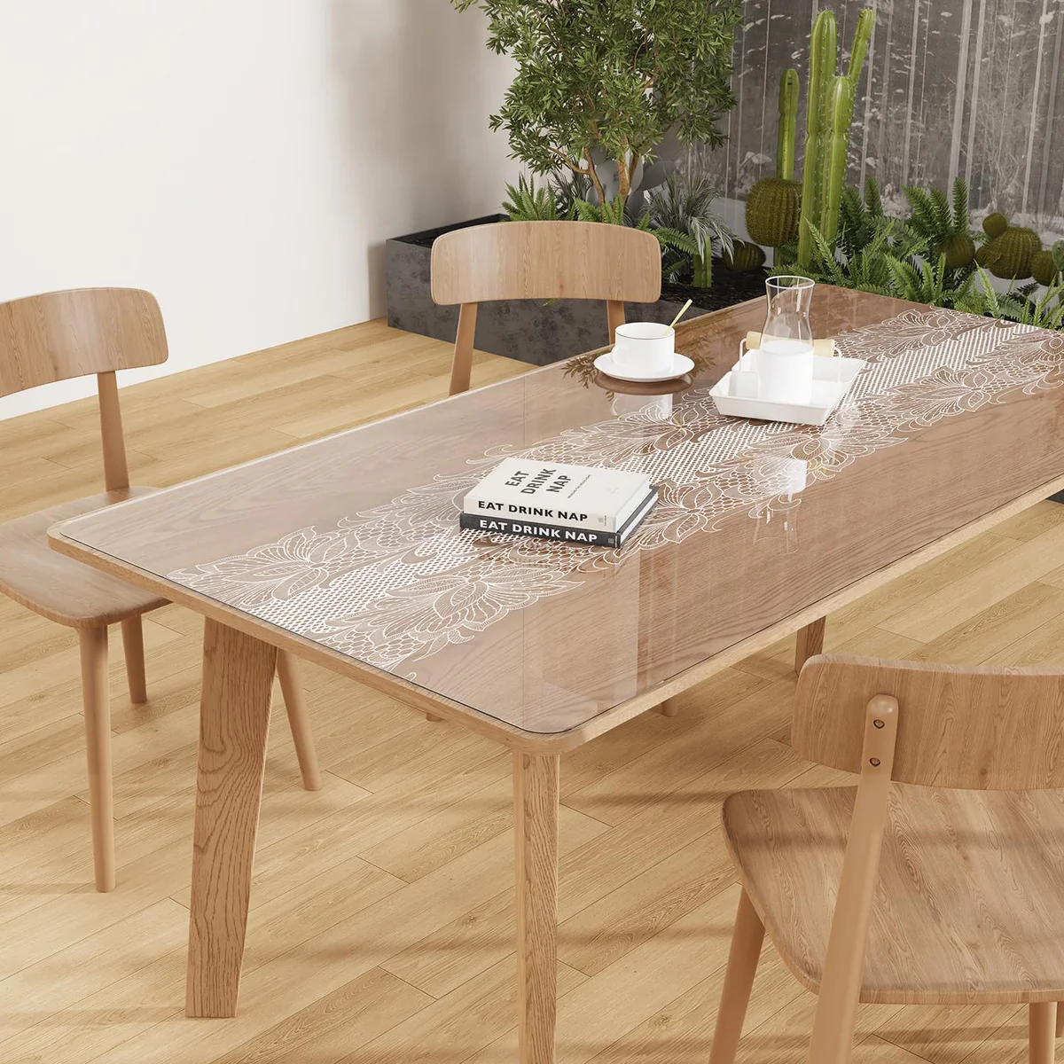 FURKIT Crystal Clear Table Cover Protector