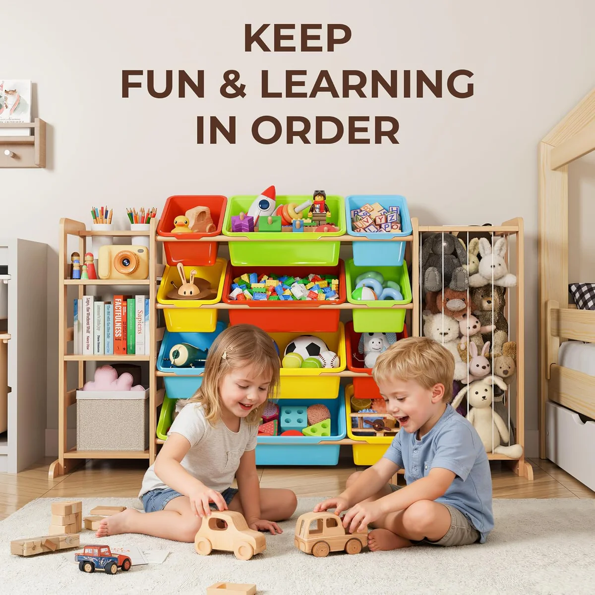 mirolam Playroom Storage Organizer 