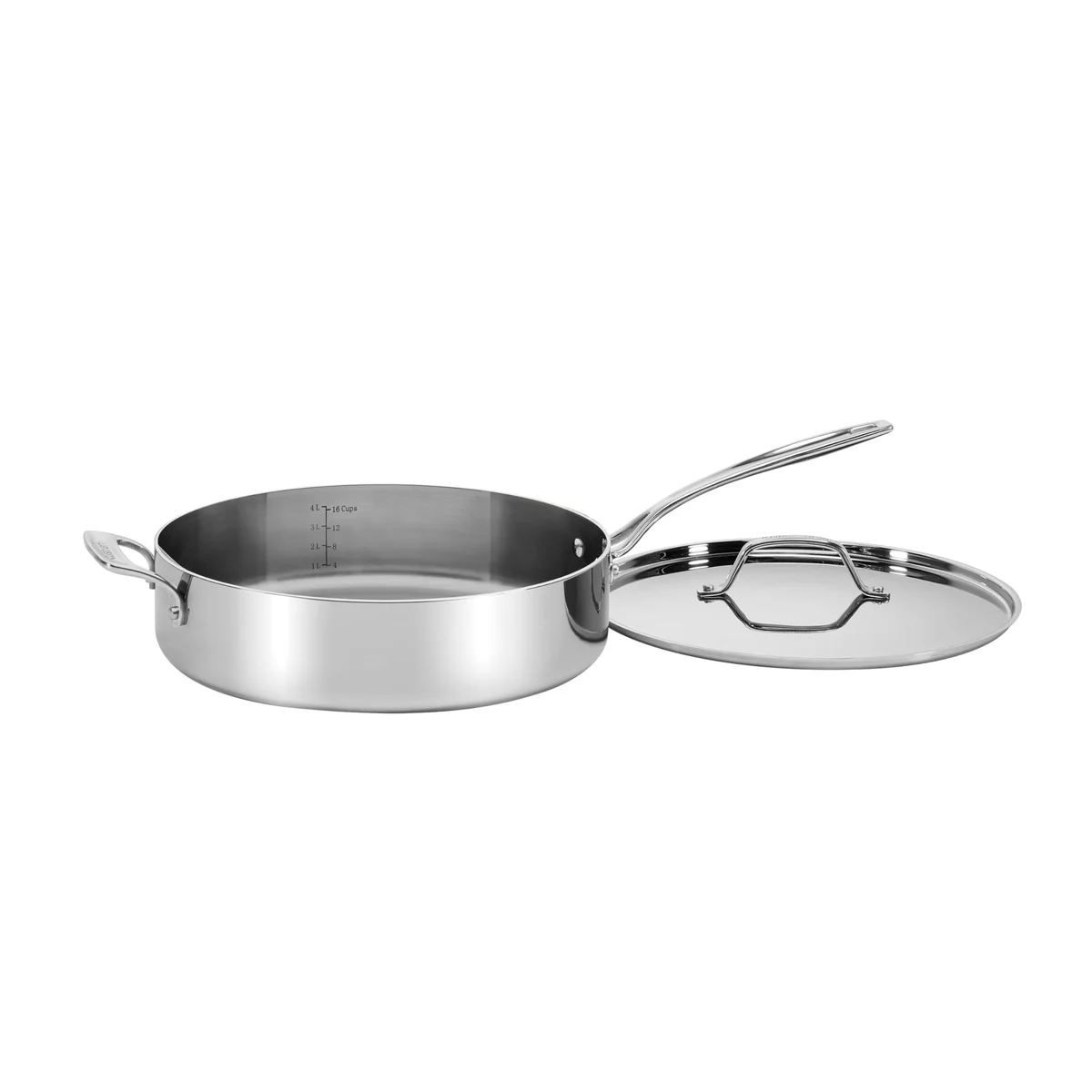 Cuisinart Custom-Clad 5-Ply 5.5 Qt. Saute Pan with Helper Handle & Cover, CC555-30H