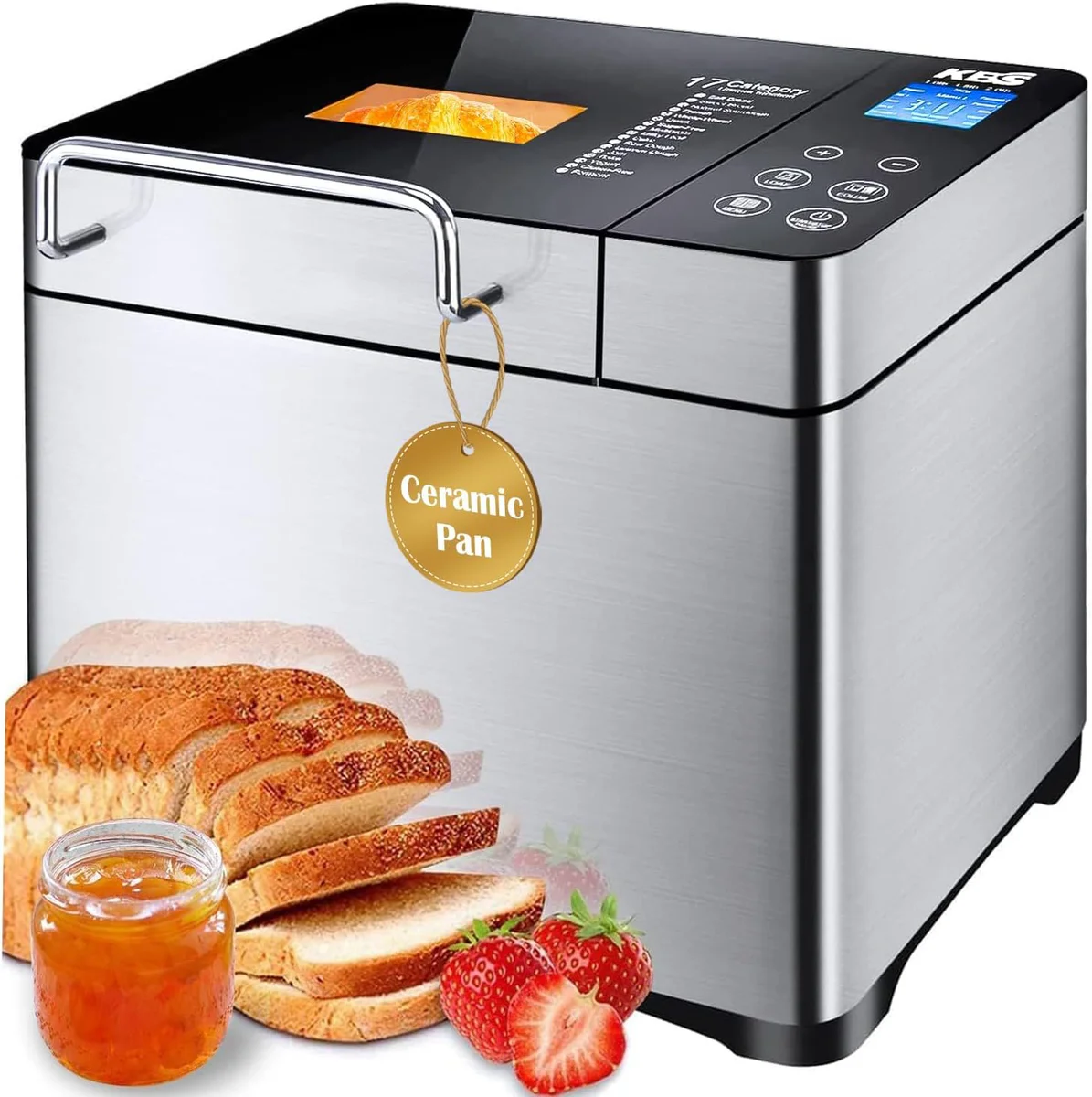 KBS Bread Machine, Automatic 2LB Bread Maker