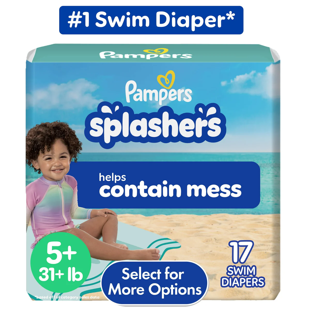 (QTY 10) Pampers Splashers Swim Diapers 
