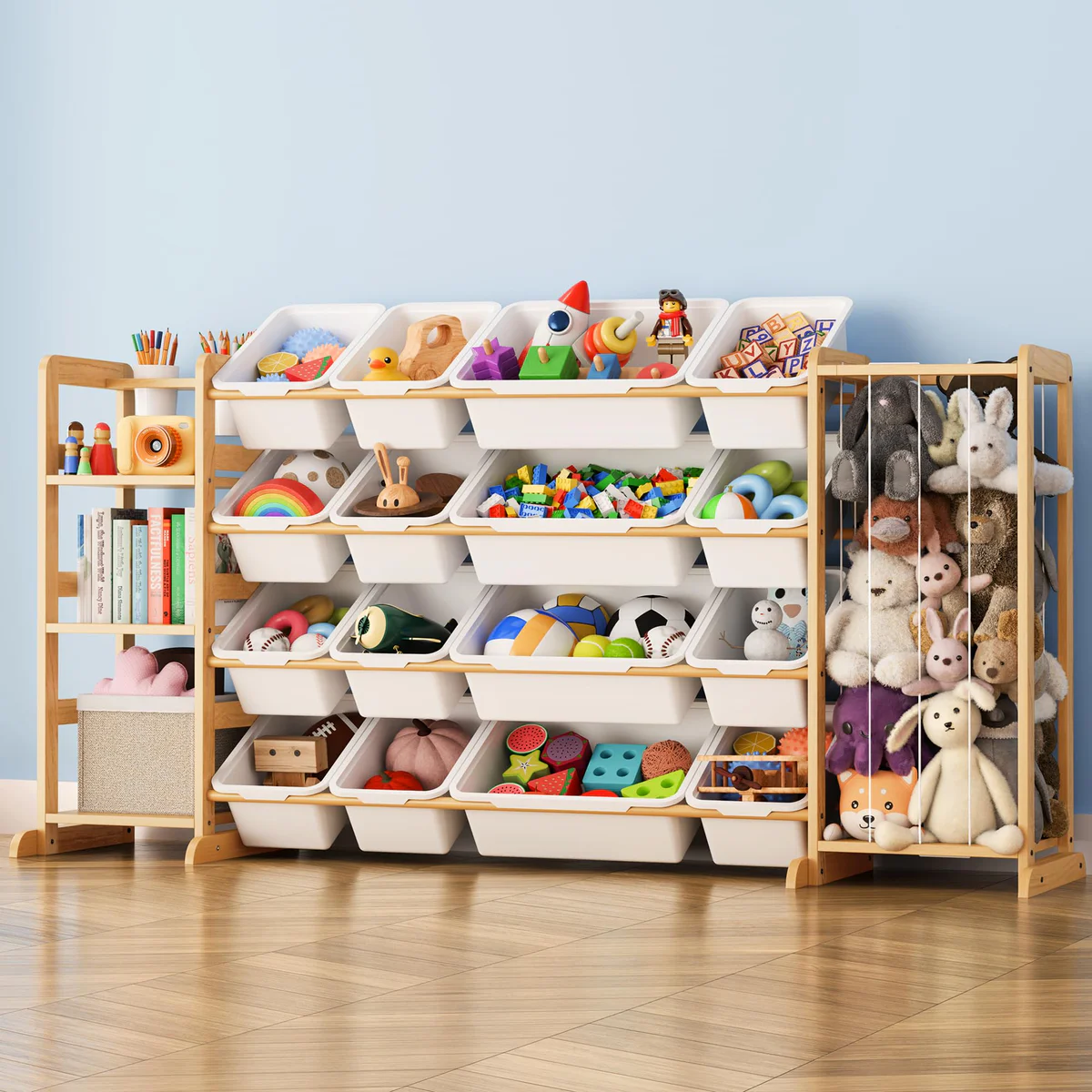 mirolam Toy Storage Organizer and Bookshelf