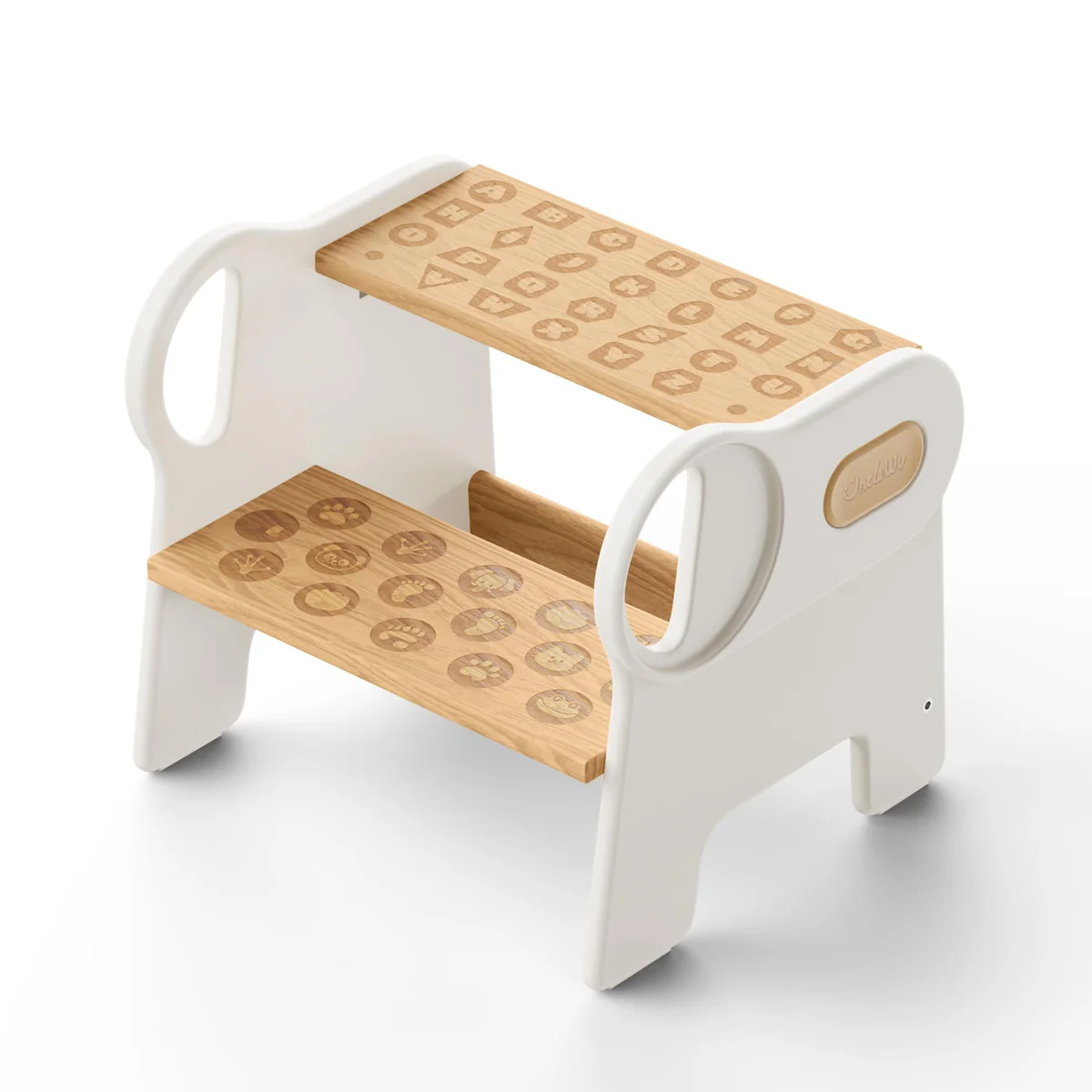 UNCLE WU Wooden Step Stool for Kids