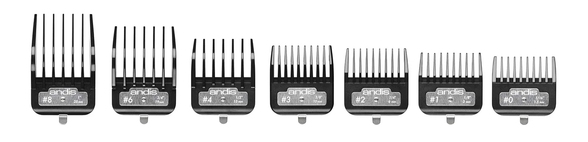 Andis BG-Series Premium Metal Clip Comb Set