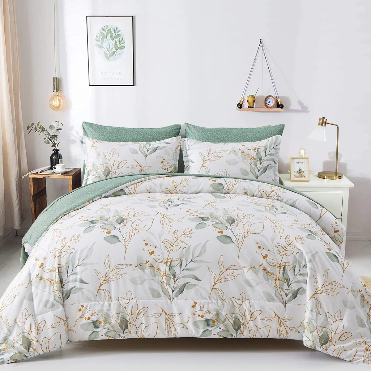 WONGS BEDDING Botanical Comforter Set