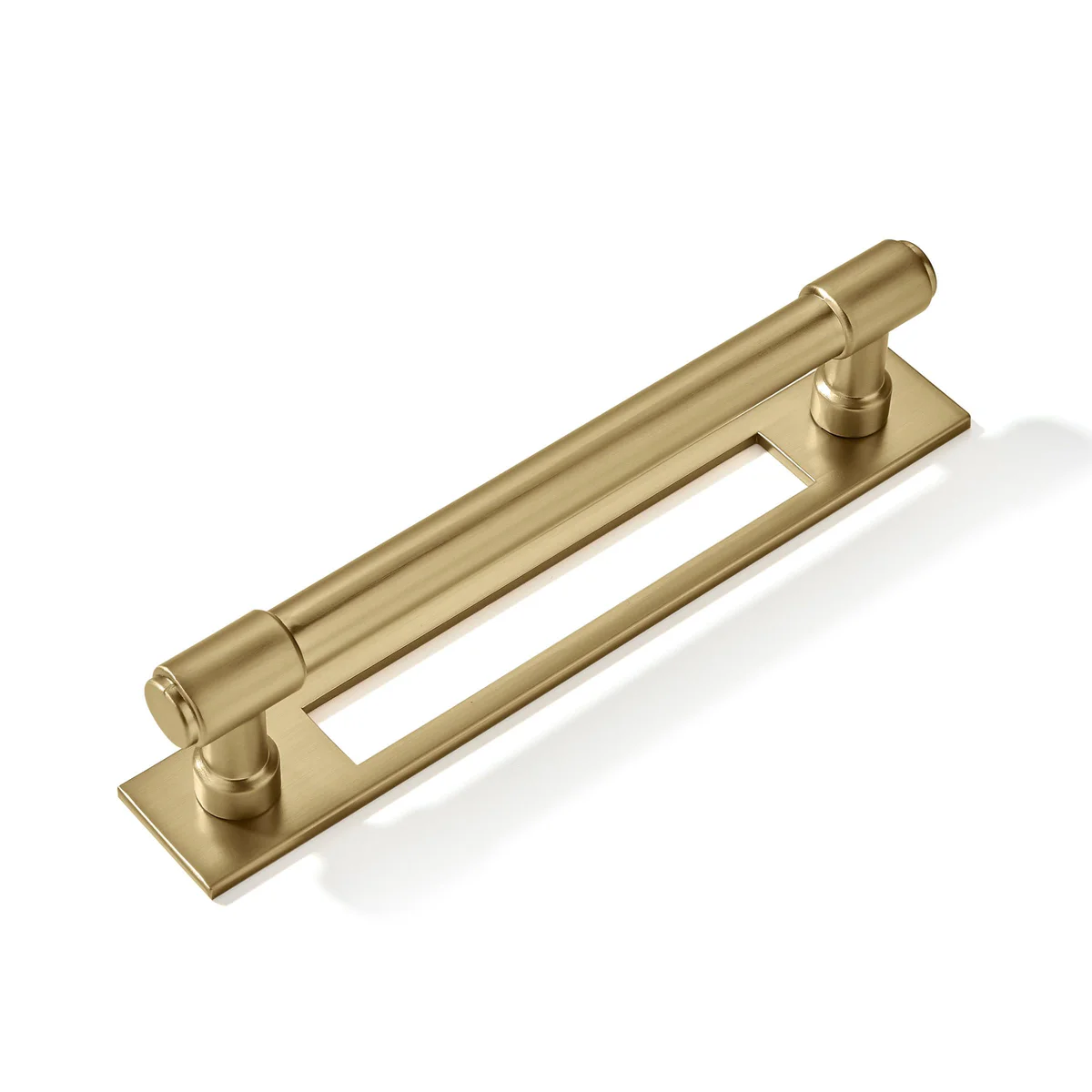 Brushed Gold Cabinet Pull Backplate