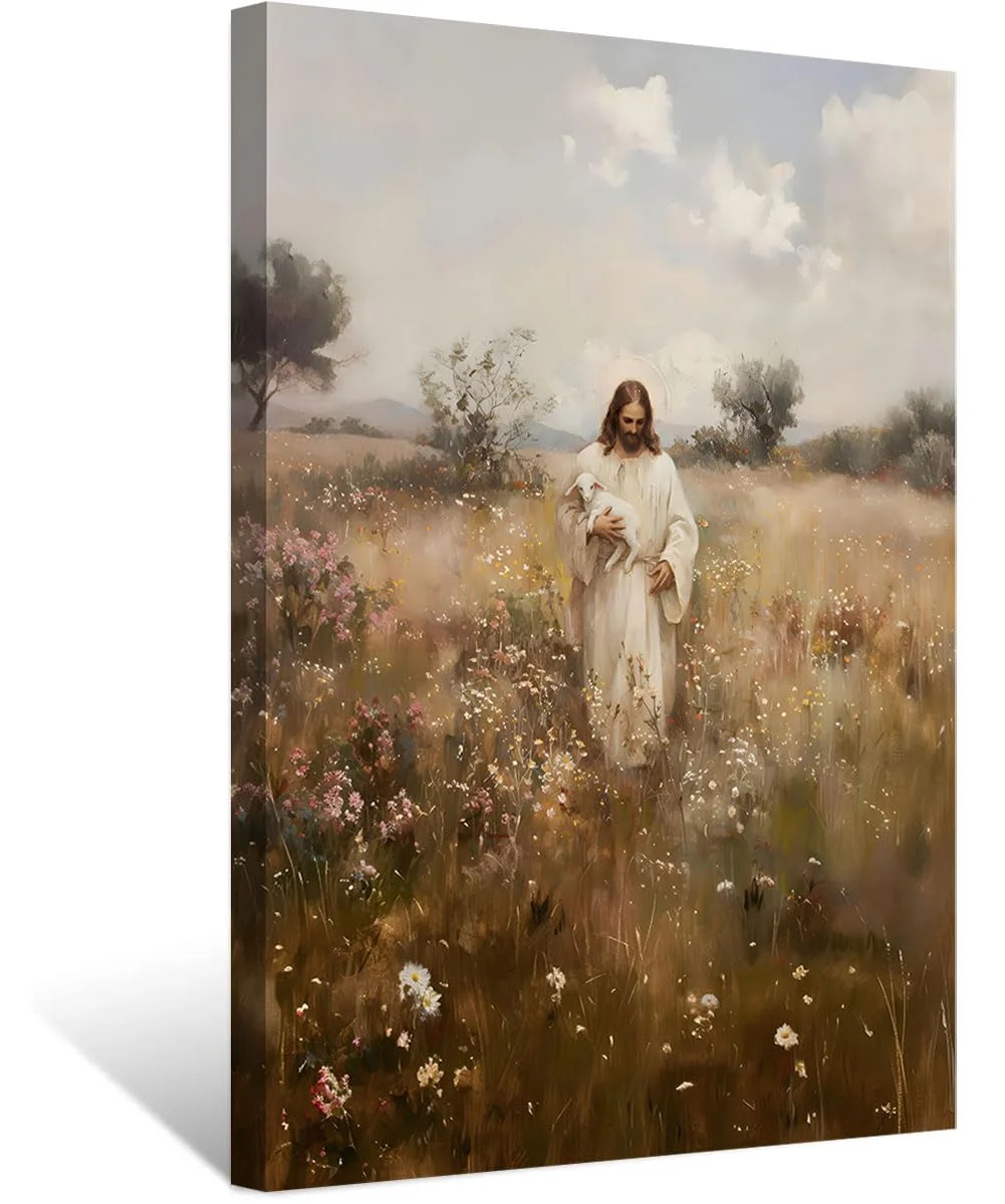 ZDMFLTPP Jesus Holding the Lost Lamb Wall Art