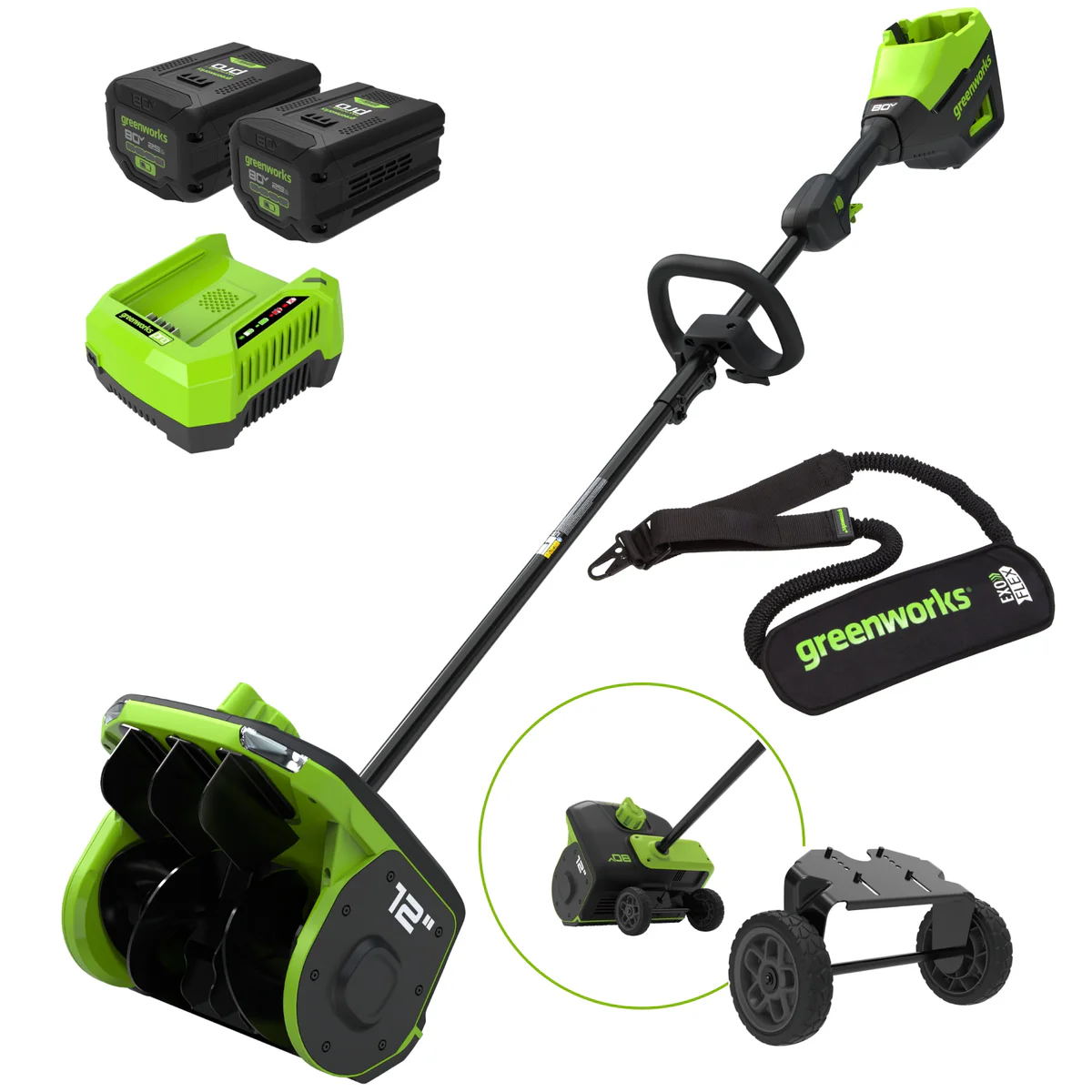 GREENWORKS Cordless Snow Shovel