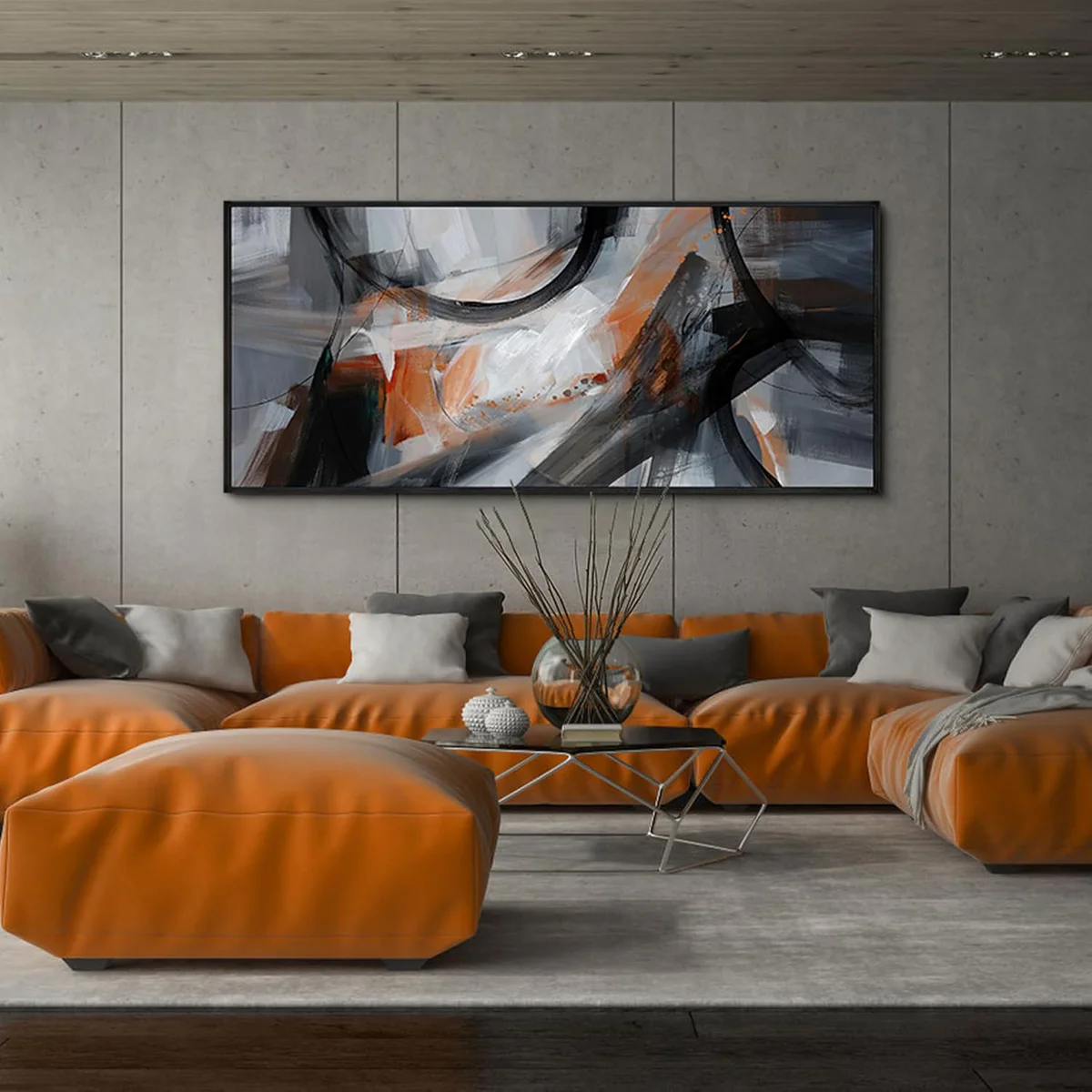 KLAKLA Abstract Canvas Wall Art